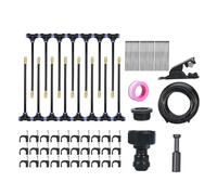 Garden Irrigation System, 360° Automatic Adjustable Misting Sprinkler Emitters Set, Watering Devices for Patio, Indoor Plants, Trees, Flower Beds, Lawn Growing, and Outdoor Landscaping