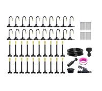 Garden Irrigation System, Automatic Plant Watering Kit, Outdoor Tubing Hose Set, Adjustable Nozzle Sprinkler, Efficient Lawn and Patio Misting Solution, Sturdy Gardening Accessories