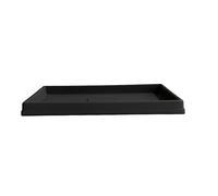 Garden Italia Pots Soucoupe Rectangulaire en Résine LRT 78 cm. Intérieur 78 x 33 en Résine Couleur Anthracite Fabriqué en Italie pour l'Extérieur - Incassable - Résistant au Gel - Robuste