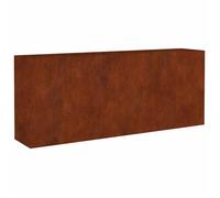 Garden-Jardinière - JARDINIÈRE - BAC A FLEUR - Lit surélevé de jardin 200x40x80 cm acier corten - Assemblage Facile_0349735