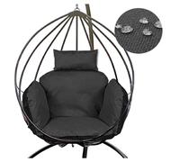 GARDEN KING ROYAL REST Coussin de siège pour Fauteuil Suspendu, avec Dossier, Appui-tête, balançoire, en polyrotin, Facile d'entretien, imperméable