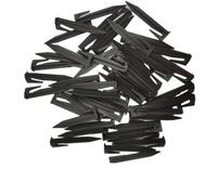Garden Lawn Mower Peg Boundary Nail Ground Spikes Fixing Pins Fit for Laying Cables Accessories 50/100pc(Black-100pcs)