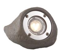 Garden Lights Projecteur LED Lapis Gris Polyrésine