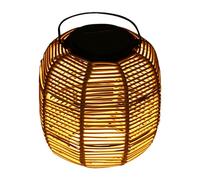 Garden Lights, Solar Led, Outdoor Lamp, Waterproof Japanese Style Compact Portable Heavy Duty 6.3x6.3x7.48 inches for Yard, Path, Patio, Deck, Wood Color