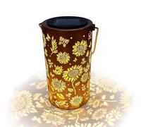 Garden Lights Solar Powered - Waterproof 18x10x10cm |Colored Garden Solar Lights With Sunflower- Ģarden Ornaments Outdoor Śolar Lanterns - Šolar Outdoor Tree Ļights | For Yard Courtyard Lawn Pathway