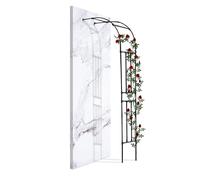 Garden Metal Arch for Climbing Roses Steel Trellis for Outdoor Pergolas Wall-Mounted Garden Arbor 60x240cm Perfect for Patios and Yards.