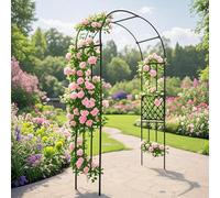 Garden Metal Arch Wedding Arches for Outdoor Events Trellis for Climbing Plants Rose Support Structure Pergola Decoration 210W x 240H cmand Elegant Design