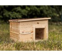 Garden Mile Abri d'hiver et station d'alimentation pour hérisson, habitat extérieur en bois durable résistant aux prédateurs