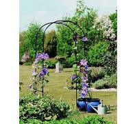 Garden Mile Arche de tonnelle de Jardin Robuste avec Cadre en Acier, Panneaux résistants aux intempéries pour Plantes grimpantes d'intérieur et d'extérieur (8ft)