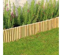 Garden Mile Bordure de bambou - Lot de 30 cm x 100 cm, marron : rehaussez votre extérieur avec des bordures de pelouse et des idées de chemins.