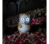 Garden Mile Décoration solaire en forme de hérisson - Étanche - Avec lumière LED - Accessoire d'extérieur - Statue en résine pour parterres de fleurs
