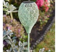 Garden Mile Ensemble de 4 lampes solaires de jardin de 90 cm - Lampes solaires d'extérieur imperméables - Silhouette sur piquet avec capteur crépusculaire à l'aube - Parfait pour l'éclairage de patio