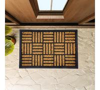 Garden Mile Grand paillasson en fibre de coco - Dos antidérapant en PVC - Pour intérieur/extérieur - Résistant aux intempéries - Robuste et écologique - 60 x 40 cm