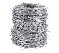 Garden Mile Grillage barbelé galvanisé 1,7 mm x 30 m fourni dans un pot de rangement - Clôture de sécurité pour jardin, clôture, anti-chat, renard, oiseau, pics dissuasifs