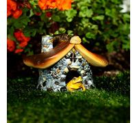 Garden Mile Maison pour grenouille pour jardin, étang, reptile, terrarium, accessoire pour reptiles, cachettes et craptiles, accessoires pour reptiles, grand étang, grotte, tortue