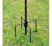 Garden Mile Mangeoires à oiseaux - Support stabilisateur à 4 broches - Utilisation extérieure - Station d'alimentation pour oiseaux - Stabilisateur de sol - Accessoires de jardin