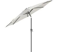 Garden Mile Parasol inclinable de 2 m - Manivelle facile à monter - Parasol de terrasse et de jardin - Parasol parfait pour jardin et terrasse - Crème, Parasol crème, 2m Cream Tilting Parasol With