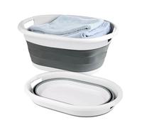 garden mile® Seau à linge pliable pour extérieur, camping, jardin, voyage (panier à linge pliable de 22 L)