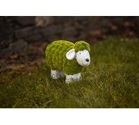 Garden Mile Statue de mouton floqué avec effet herbe, décorations de jardin d'animaux d'extérieur sur pied, statue de jardin et sculpture pour extérieur, intérieur, terrasse, pelouse, allée