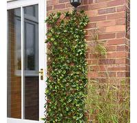 Garden Mile Treillis de fleurs artificielles de 1,8 m - Panneau de clôture extensible pour intérieur ou extérieur