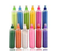 Garden Of Arts Rangoli Assortiment de 12 tubes faciles à presser pour Rangoli, décoration de festival, Diwali, Holi, mariage et fête (multicolore)