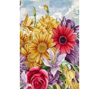 Garden of Serenity: Watercolor Floral Notebook: 110 Pages of Peaceful Floral Illustrations for Mindful Writing and Creativity