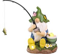 Garden Ornaments for Outdoor,Cute Peach Gnomes with Flowers and Solar Lights,Family Gnome Series,Waterproof Resin Ornaments,Garden Decorations,Gifts