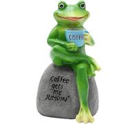 Garden Ornaments Outdoor Animal Sculptures Frog Ornament Garden Desk Decorations Funny Animal Figurine for Indoor and Outdoor Decor