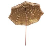 Garden Parasol Parasol Umbrella Thatch Umbrella Parasol pour l'extérieur / / Pont/pelouse, 2,4 m de Table de Patio de Plage avec Bouton d'inclinaison du Poteau, Refuge Solaire étanche