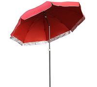 Garden Parasol Umbrella Outdoor, Tiltable Sunshade, Sun Protection and Protection, for Outdoor Spaces Such As Terrace Beach Garden Market, Round 200cm, 240cm, 280cm