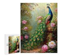 Garden Peacock Painting Puzzle 1000 Pièces Educa Jouet en Bois Cadeau Unique Décoration Intérieure Jeu Éducatif Challenge Toy Adultes Et Enfants À Partir De 14 Ans 500 PCS