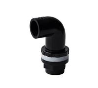 Garden pipe fitting I.D20~50mm Black/Blue/White/Grey PVC 90° Elbow Drainage Connector Fish Tank Overflow Joints Water Inlet Outlet Supply Pipe DIY Drain Fittings(Black,ID 50mm) Plumbing Fittings
