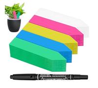Garden Plant Labels - Marker Signs for Outdoor Use | Pvc Material with Pen Included, 500 Piece Color Set, Vegetable Flower Tree, Raised Bed, Greenhouse Yard, Patio Organizer for Easy Identification