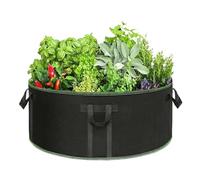 Garden Planting Container, Vegetable Grow Bag, Breathable Felt with Drainage, Spacious Design with 50 Gallon Capacity, 29.53x15.75 inches Gardening Accessory, Terrace Balcony Patio Apartment Farm Use