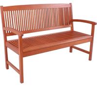 Garden Pleasure 985032 Banc de jardin 'Stockholm' Banc 2 places en eucalyptus huilé L127xH90,5xP60 cm
