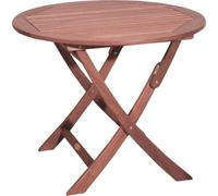 Garden Pleasure 985072 Garden Pleasure Gartentisch Stockholm braun rund