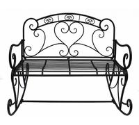 Garden Pleasure Banc à bascule Dares 504664 noir métal 110,0 cm