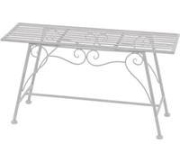 Garden Pleasure Banc de jardin Lorin 950383 blanc Métal 83,0 cm