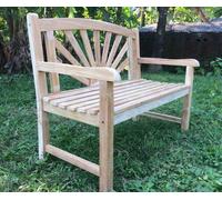 Garden Pleasure Banc de jardin Marisa 940291 brun Bois 110,0 cm