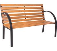 Garden Pleasure Banc de parc Bellevue Acier Bois Banc de jardin Meubles