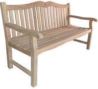 Garden Pleasure Banc ROMANG Banc de jardin 3 places en teck massif, non traité, largeur 150 cm