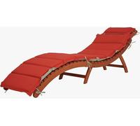 Garden Pleasure Chaise longue pliante Nassau + support Chaise longue de jardin Chaise longue de relaxation