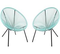 Garden Pleasure Chaises de jardin Dalida menthe, 2 pcs.