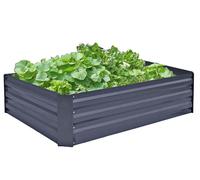 Garden Pleasure Jardinière BOTANIKA métal anthracite rectangulaire 120,0 x 30,0 cm