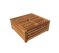 Garden Pleasure Parasol en plexiglas Marron Naturel