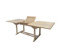 Garden Pleasure Table de jardin SOLO - Teck Massif - Extensible