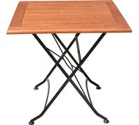 Garden Pleasure Table de jardin Vienne brune carrée 80,0 x 80,0 x 74,0 cm
