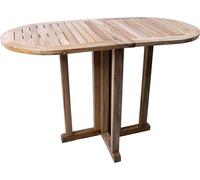 Garden Pleasure Teak Table de balcon Solo Jardin Bois Table de salle à manger Meuble pliable