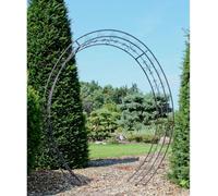 Garden Pleasure Treillis LAMOS métal noir ovale 200,0 x 220,0 cm