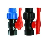 Garden Plumbing 20/25/32/40/50mm-1/2" 3/4" 1" 1-1/2" Water Pipe Quick Valve Connector PE Pipe Ball Valve Accessories (Specification : DN32, Voltage : Blue) Brass Hose